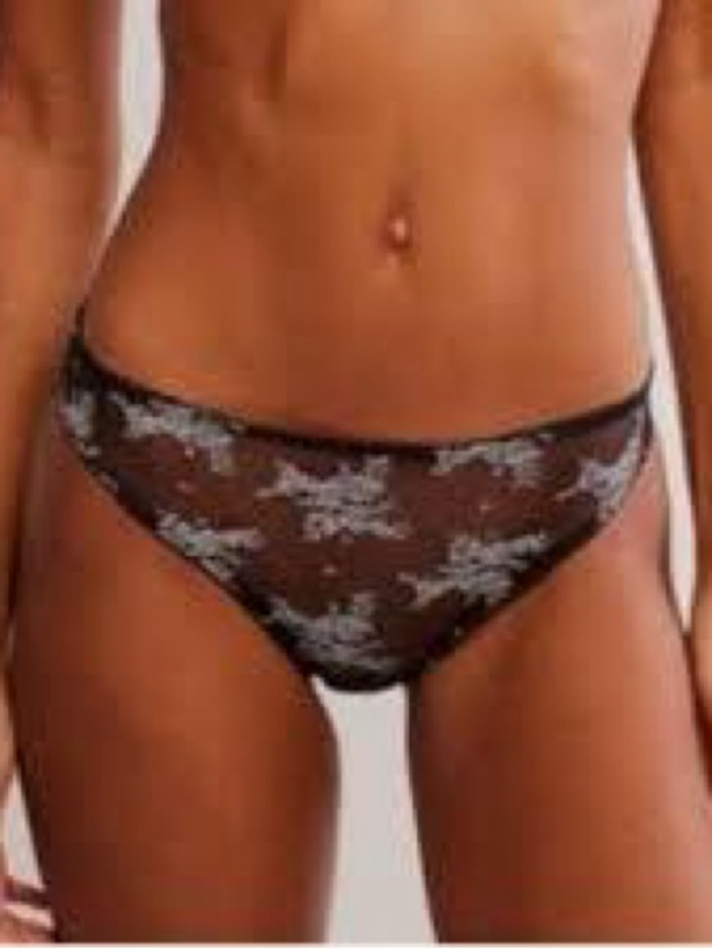 Free People Talk About It Lace Thongs